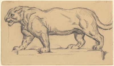Jaguar by Paul Cézanne after Antoine Louis Barye