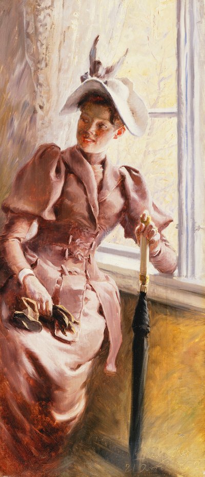 At the Window by Paul Fischer