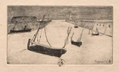 Six Etchings: Tréport by Paul Gachet