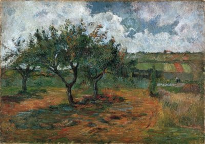 Blooming Apple Trees by Paul Gauguin