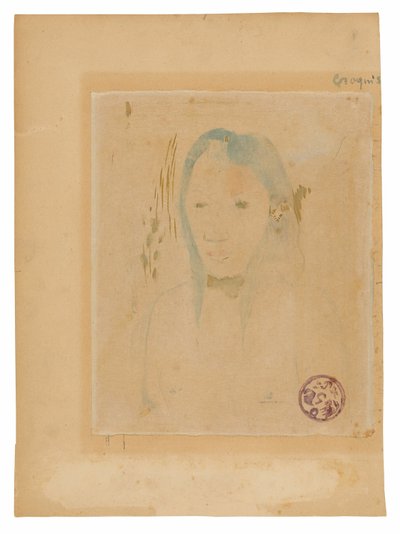 Bust of a Tahitian Woman by Paul Gauguin