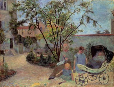 Figures in a Garden, c.1881 by Paul Gauguin