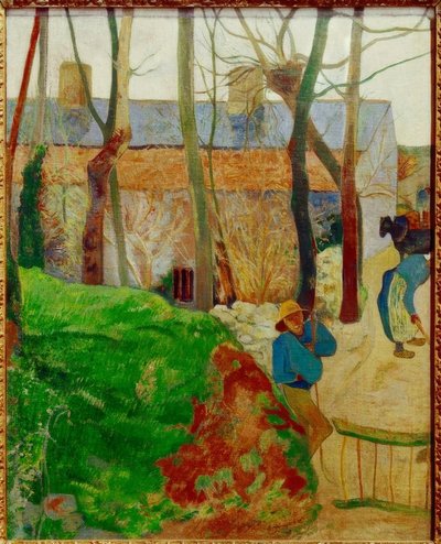 Houses in Le Pouldu by Paul Gauguin