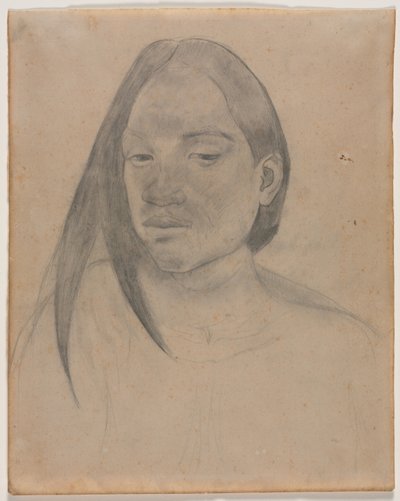 Head of a Tahitian Woman, 1891 by Paul Gauguin