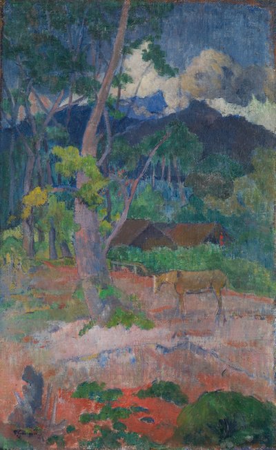 Landscape with a Horse by Paul Gauguin