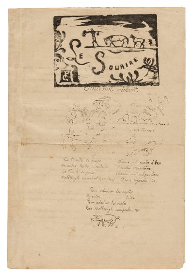 The Smile: Wicked Journal, Feb. 1900 by Paul Gauguin