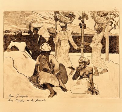 The Cicadas and the Ants by Paul Gauguin
