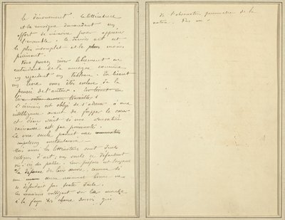 Manuscript Pages [verso] by Paul Gauguin