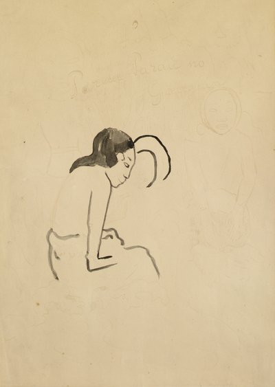 Parau Parau by Paul Gauguin