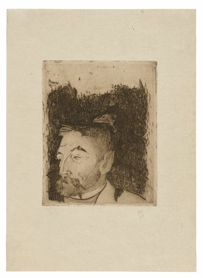 Portrait of Stéphane Mallarmé by Paul Gauguin