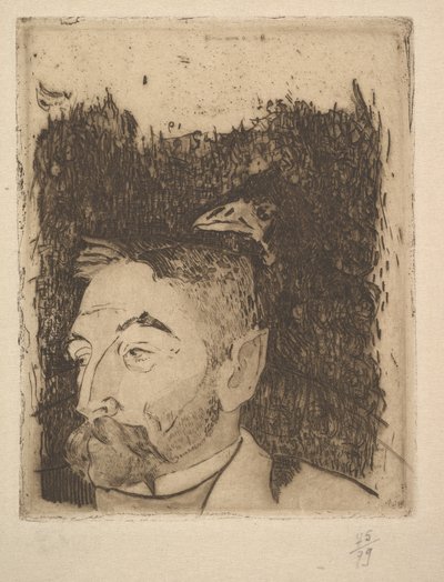 Portrait of Stéphane Mallarmé by Paul Gauguin