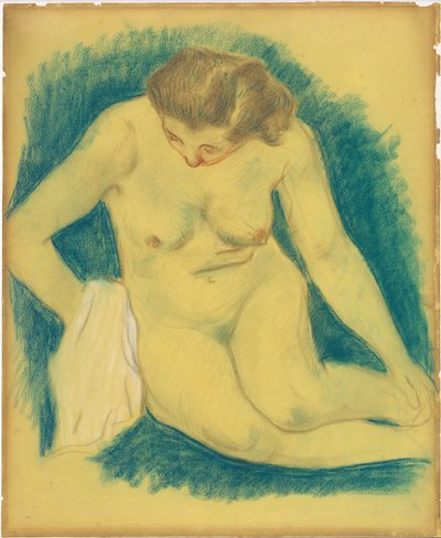 Seated Nude Seen from Above by Paul Gauguin