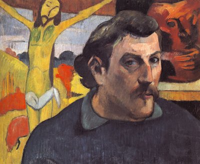 Self-Portrait with the Yellow Christ by Paul Gauguin