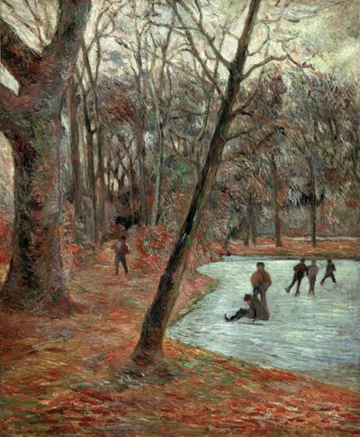 Skaters in the Frederiksberg Park by Paul Gauguin