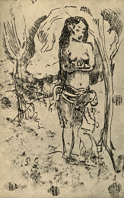 Sketch by Paul Gauguin