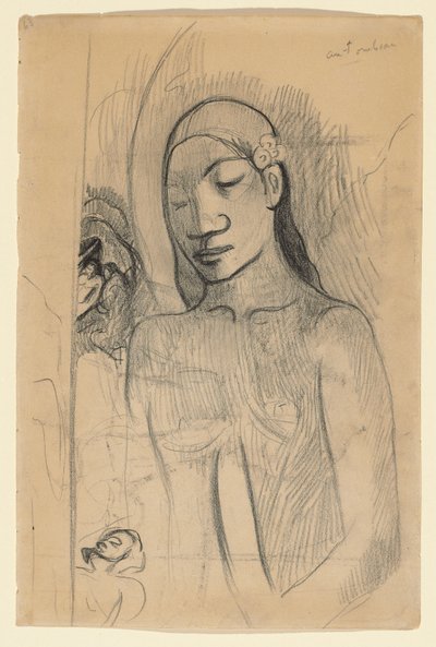 Tahitian Figure by Paul Gauguin