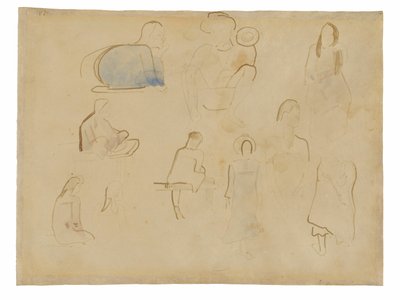 Ten Studies of Tahitian Figures by Paul Gauguin