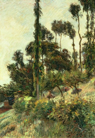 The Side of the Hill, 1884 by Paul Gauguin