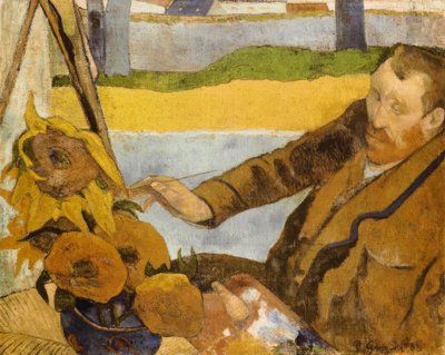 Vincent van Gogh Painting Sunflowers by Paul Gauguin