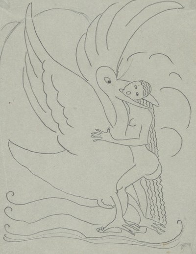 Leda and the Swan by Paul Gaulois