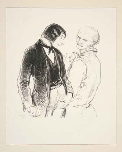 Paternal Reprimand by Paul Gavarni
