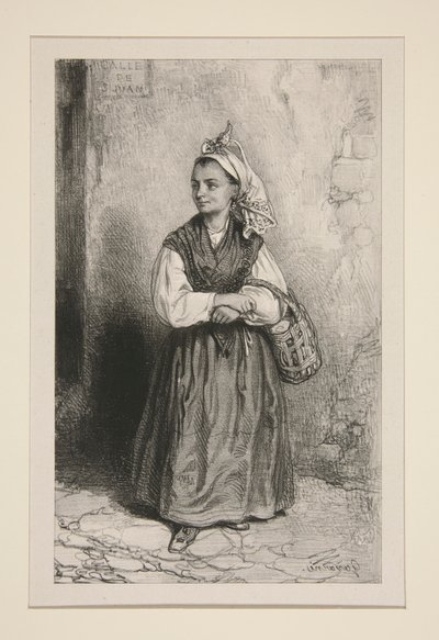 Street of Saint-Jean by Paul Gavarni