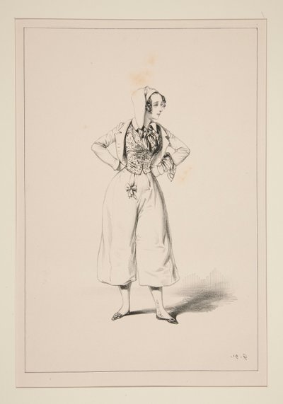 Launderer. Cotton Cap by Paul Gavarni