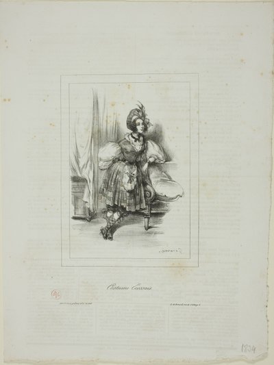 Scottish Costume by Paul Gavarni