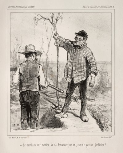 Faite et Gestes du Propriétaire by Paul Gavarni
