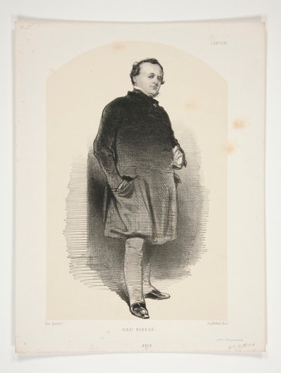 Henri Monnier by Paul Gavarni