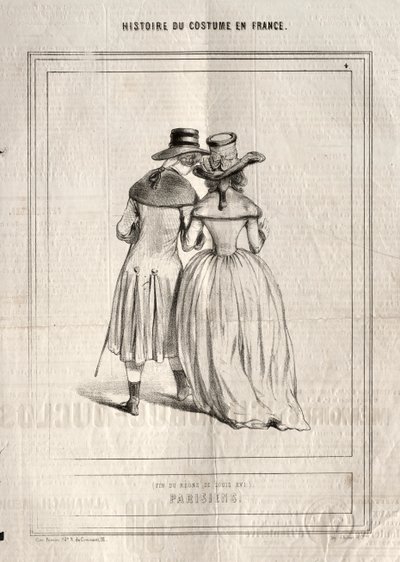 History of Costume in France: Parisians by Paul Gavarni