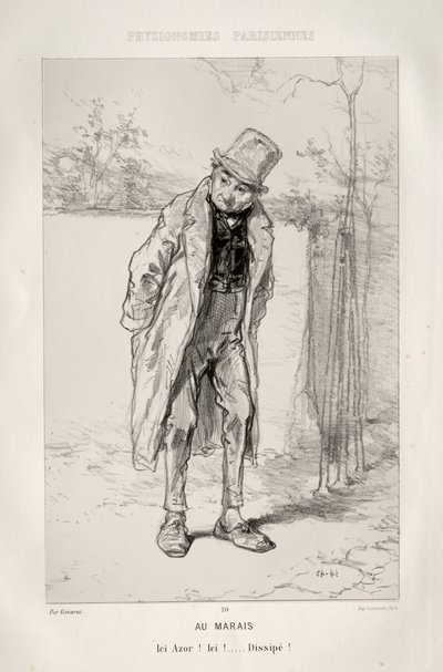 In the Quarter of the Marais by Paul Gavarni