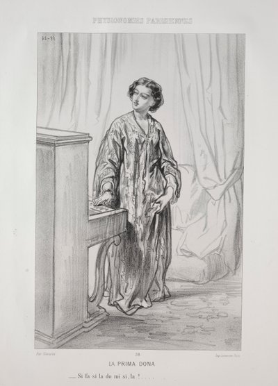 La Prima Dona by Paul Gavarni