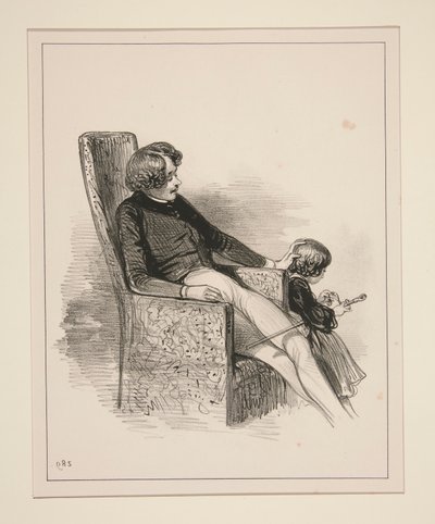 The Cane That Papa Found by Paul Gavarni