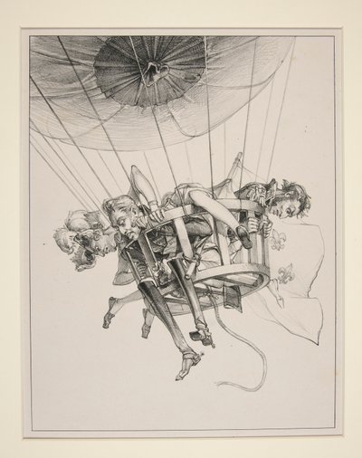 The Lost Balloon by Paul Gavarni