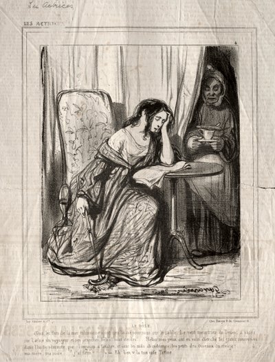 Les Actrices: Le Rôle by Paul Gavarni
