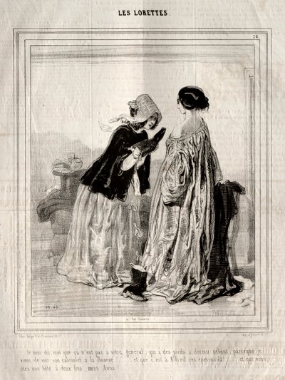 Les Lorettes by Paul Gavarni