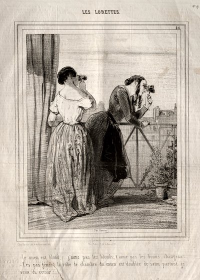 Les Lorettes by Paul Gavarni