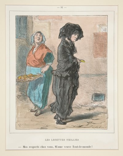The Old Lorettes by Paul Gavarni