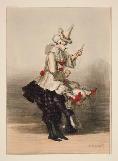 Paillasse et Pierrot by Paul Gavarni