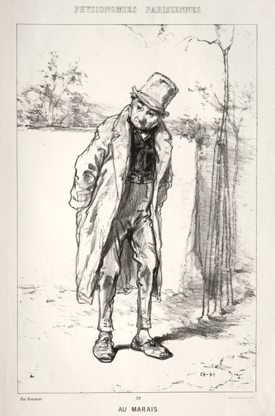 Parisian Physiognomies: In the Marais by Paul Gavarni