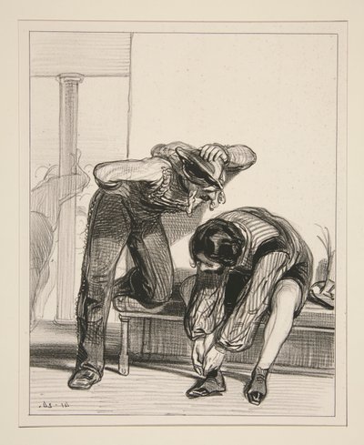 Lend Me Twenty Francs, Guillemain by Paul Gavarni