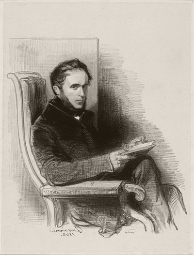 Raymond La Garrigue, 1842 by Paul Gavarni