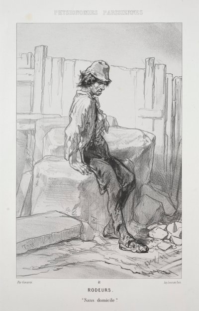 Rodeurs by Paul Gavarni