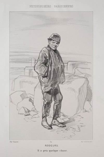 Rodeurs by Paul Gavarni