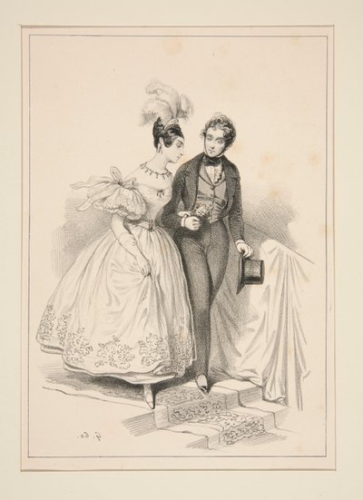 Souvenir of the Ball by Paul Gavarni