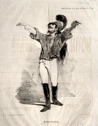 Souvenirs of the Chicard Ball: Mignon-Minard by Paul Gavarni