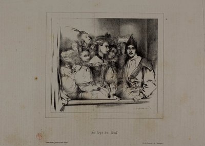 Theatre Box at the Ball by Paul Gavarni
