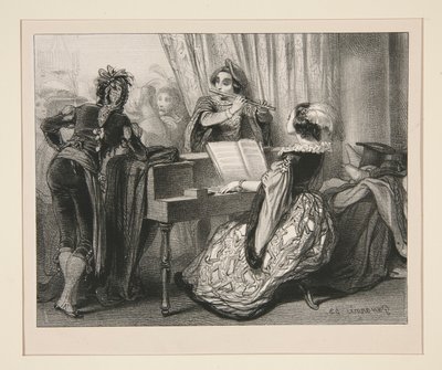 A Costume Ball by Paul Gavarni