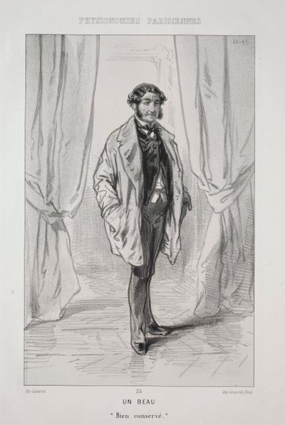 A Handsome Man by Paul Gavarni